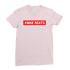 Fake Texts Hypebeast Ladies Fitted T-Shirt
