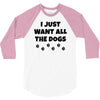 all the dogs 3/4 Sleeve Shirt