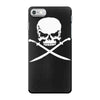 biker pirate skull bones swords iPhone 7 Case