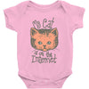 my cat is on the internet Baby Bodysuit