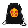 frightened jack o lantern Drawstring Bags