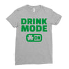 drink mode on (2) Ladies Fitted T-Shirt