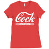 cock taste the difference mens v neck Ladies Fitted T-Shirt
