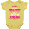 The Best Grammy Was Born In October Baby Onesie
