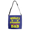 strongest dad Adjustable Strap Totes