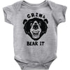 grin and bear it Baby Onesie