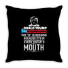 Donald trump The D Is Missing Throw Pillow