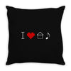 i love house music Throw Pillow