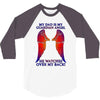 my dad is my angel 3/4 Sleeve Shirt