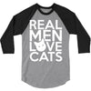 real men love cats (4) 3/4 Sleeve Shirt