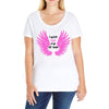 i wear pink for my mom Ladies Curvy T-Shirt