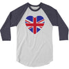 england flag 3/4 Sleeve Shirt