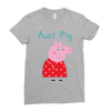 peppa pig aunt pig Ladies Fitted T-Shirt