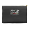proud autism mommy Accessory Pouches