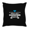 World's Best Godfather Ever Throw Pillow