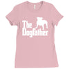 the dogfather  nerd retro der pate godfather fun Ladies Fitted T-Shirt