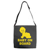 baby on board ! Adjustable Strap Totes