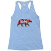 Floral Baby Bear Racerback Tank