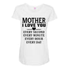 I Love You Mother Maternity Scoop Neck T-shirt