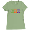 eat sleep radio Ladies Fitted T-Shirt