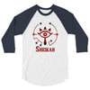 Zelda Glowing Sheikah Eye 3/4 Sleeve Shirt