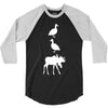 duck duck moose funny 3/4 Sleeve Shirt