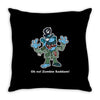zombie saddam Throw Pillow