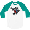 rocket vintage cartoon style 3/4 Sleeve Shirt