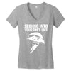 sliding into your dm's like Women's V-Neck T-Shirt
