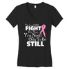 the lord will fight for you, you need only to be still Women's V-Neck T-Shirt