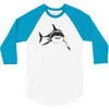 sharks with frickin laser beams t shirt soft funny austin powers tee d 3/4 Sleeve Shirt