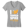 I Love Pumpkin Spice Everything Women's V-Neck T-Shirt