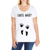 Guess What Baby Inside Pregnancy Announcement Ladies Curvy T-Shirt
