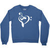 music heart rock baseball jersey Crewneck Sweatshirt