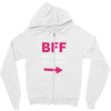 she thinks i'm crazy Zipper Hoodie