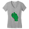 rude zombie Women's V-Neck T-Shirt