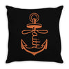 anchored faith Throw Pillow