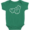 rude hands, ideal gift or birthday present. Baby Bodysuit