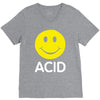 acid house smiley face 90's rave club hardcore party V-Neck Tee