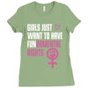 Girls Just Want to Have Fundamental Rights Ladies Fitted T-Shirt