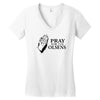 pray Women's V-Neck T-Shirt