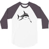 sharks with frickin laser beams t shirt soft funny austin powers tee d 3/4 Sleeve Shirt