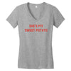 she's my sweet potato Women's V-Neck T-Shirt