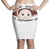 September Peeking Out Baby Boy Pencil Skirts