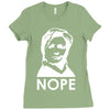 nope Ladies Fitted T-Shirt