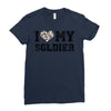 i love my soldier hunter camouflage Ladies Fitted T-Shirt