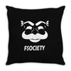 new mr robot fsociety Throw Pillow