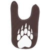 large bear paw print crew neck long sleeve Baby Bibs