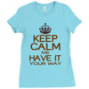 keep calm have it Ladies Fitted T-Shirt