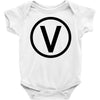 vegan symbol Baby Bodysuit